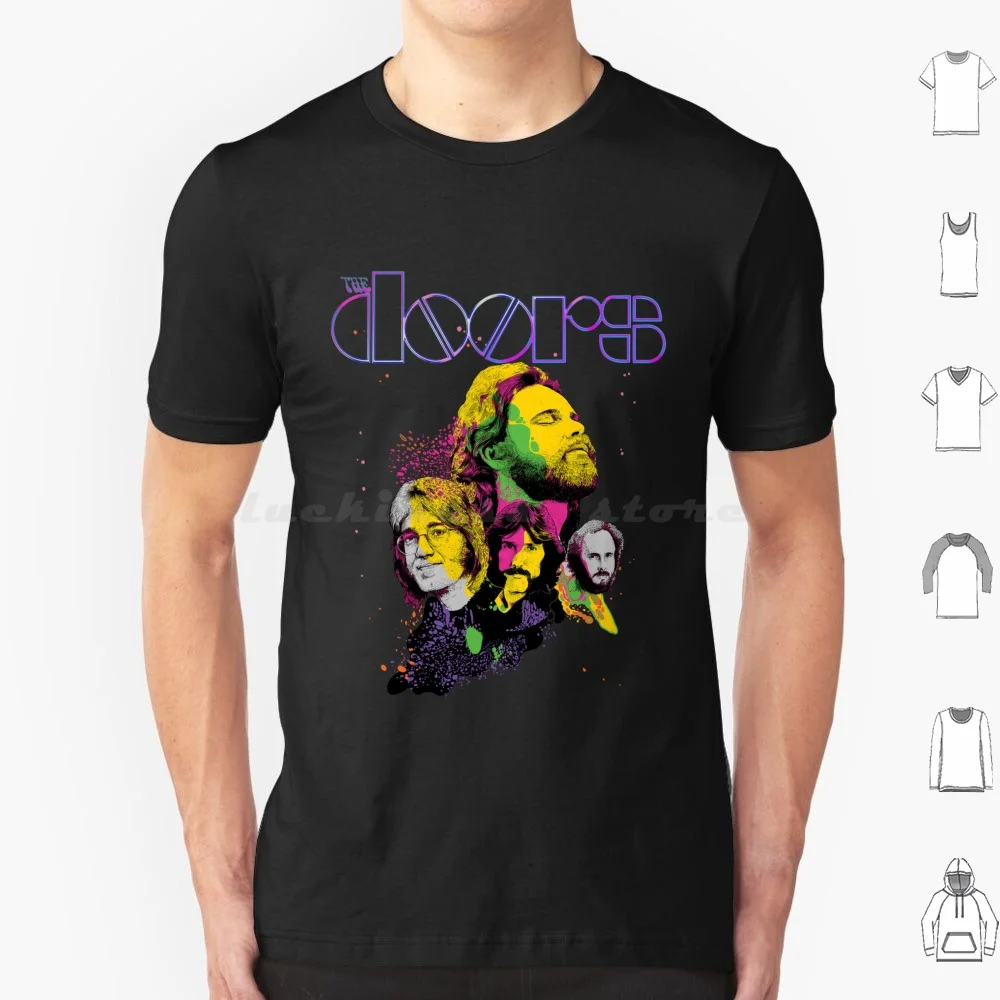 Camiseta The Jim Door Morrisons talla grande 100% algodón de piedra película de piedra fecha de liberación canciones populares canciones el final