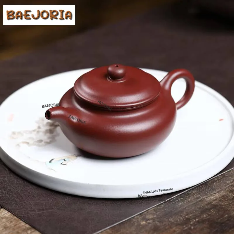 

240ml Antique Yixing Purple Clay Teapots Handmade Pot Raw Ore Dahongpao Mud Tea Soaking Kettle With Filter Chinese Zisha Tea Set