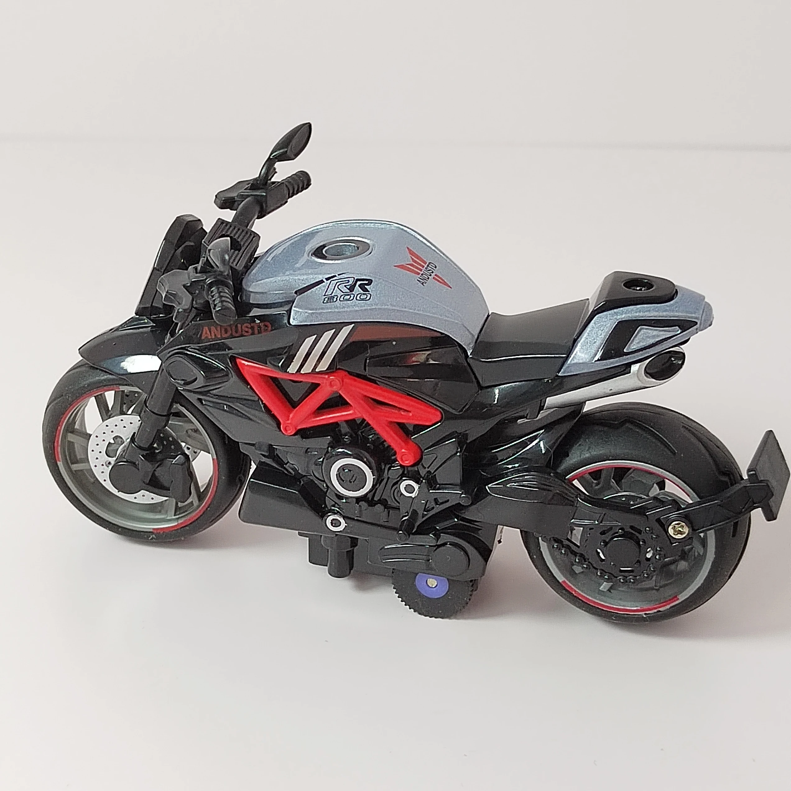 Mini modelo de motocicleta de aleación fundido a presión, simulación portátil, decoración de coche extraíble, colección de vehículos todoterreno, juguetes de regalo, 1:14