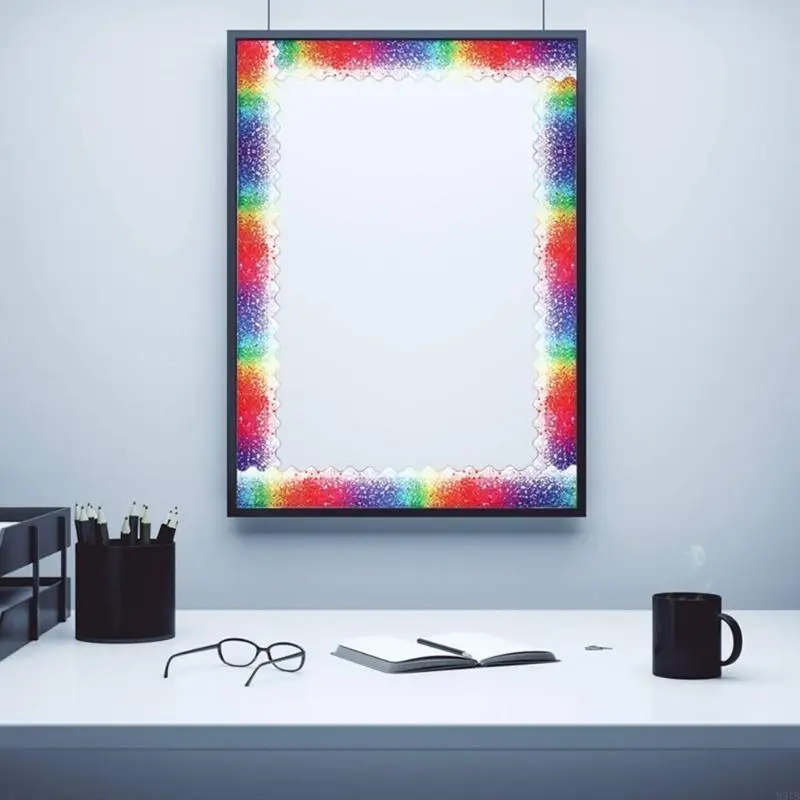 M5TB Vibrant Rolled Border Sticker with Confetti Design Classroom Decoration