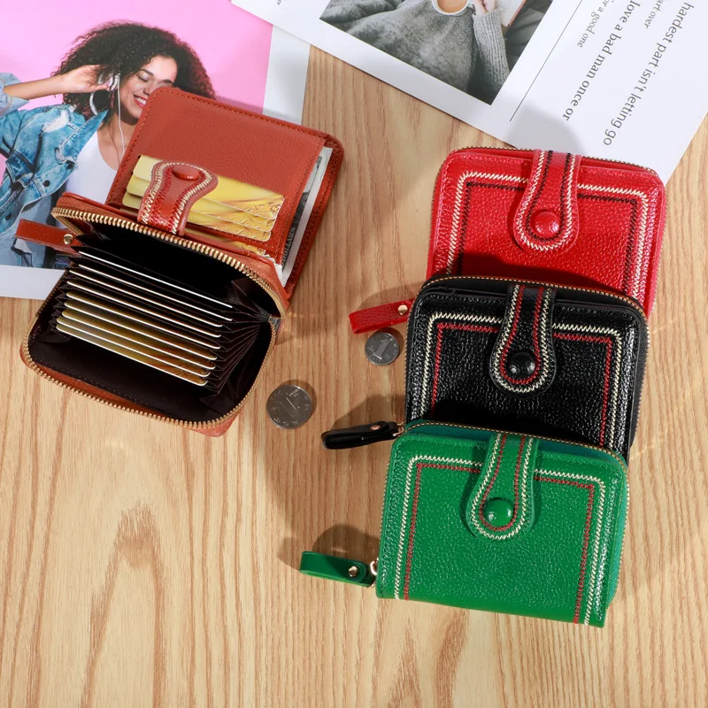 

New Women Wallets Female Money Bag PU Leather Zipper Purses Short Hasp Purse Small Money bag Coin Purse Card Holder Clutch Bag