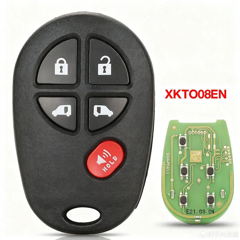 Подходит для 5-клавишного универсального ключа дистанционного управления Xhorse XKTO08EN для ключевого инструмента VVDI, английская версия Подходит для 5-клавишного универсального ключа дистанционного управления Xhorse XKTO08EN для ключевого инструмента VVDI, английская версия