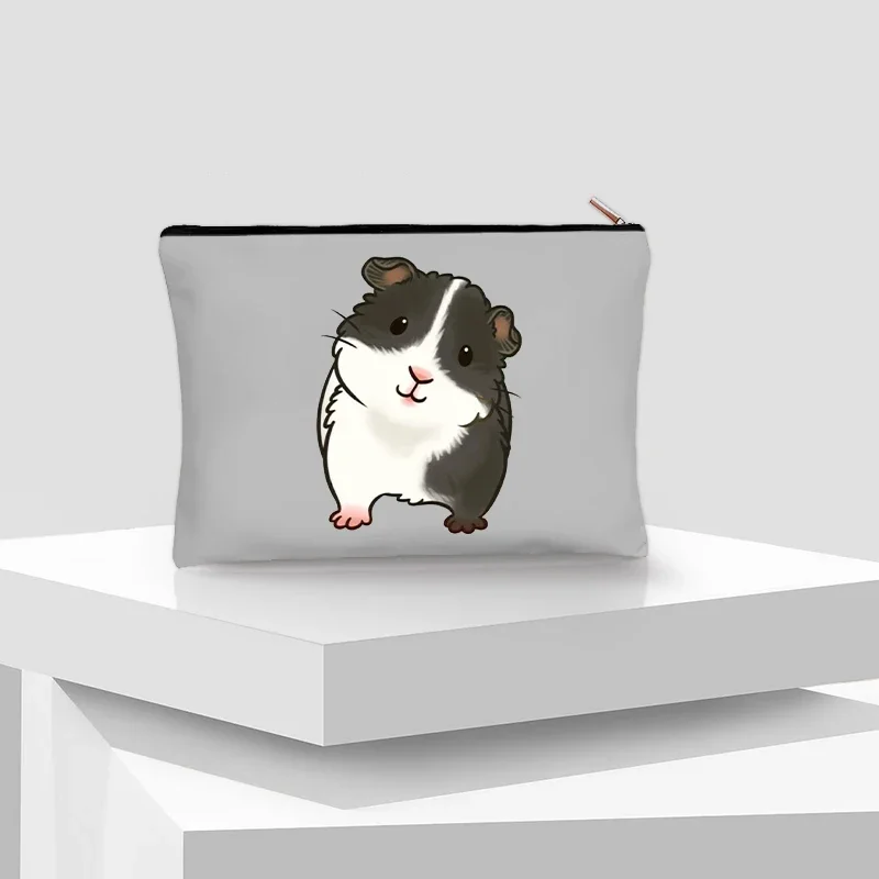 Meerschweinchen-Cartoon-Lippenstift-Make-up-Etui für Reisen, Schreibwaren, Aufbewahrung, bestes Geschenk für Schwester, Freunde, Frauen,
