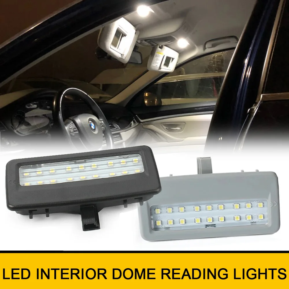 

2x sun visor car led vanity front mirror light for BMW 7 Series F01 F02 F03 F04 5series F07 F10 F11 Reading Lights