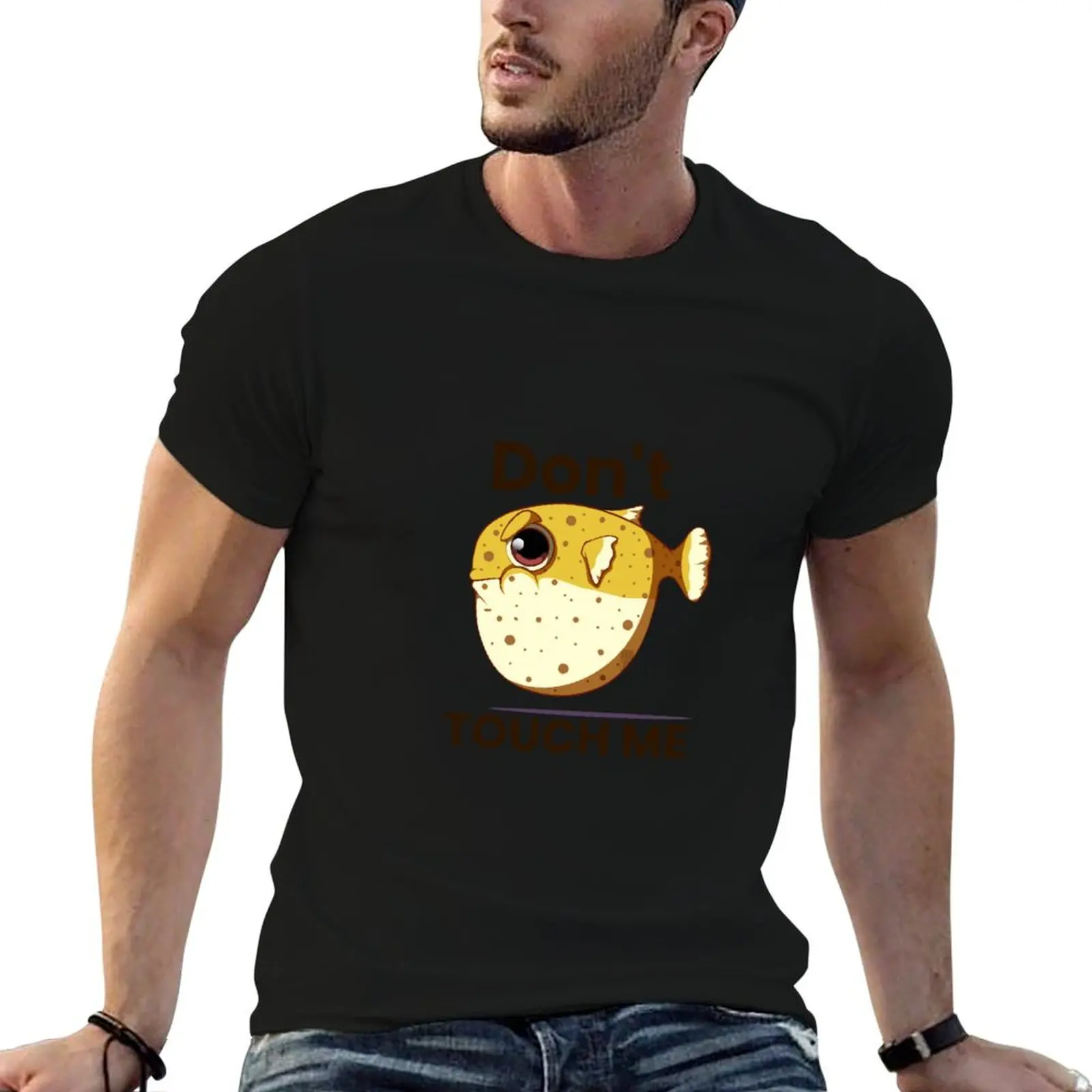 Illustration of puffer fish Relaxed Fit T-Shirt boys animal print kawaii clothes vintage clothes tshirts for men