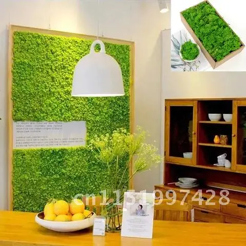 Artificial Moss Simulation Plastic Moss 40 Gram for Home/Office Plant Wall Decor Green Home Decoration Accessories