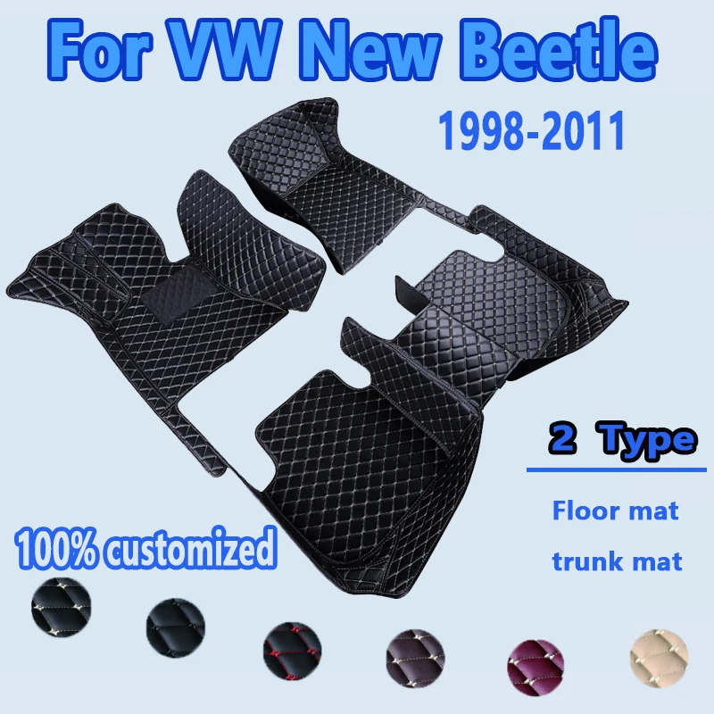 Car Floor Mat For VW New Beetle 1998~2011 Waterproof Tapetes Para Automovil Car Mats Floor Tapis Voiture Car Accessories