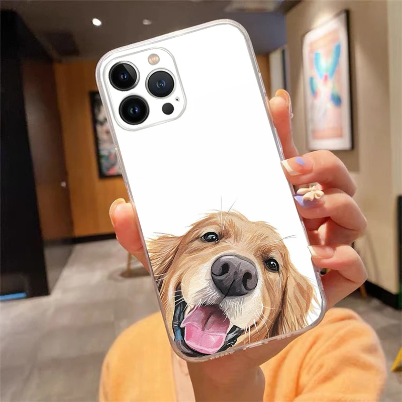 Phone Case For iPhone 16 15 14 Pro Max 16 15 14 13 12 Pro 15Plus iphone 11 Cocker Spaniel Dog Case Funda Capa Cell