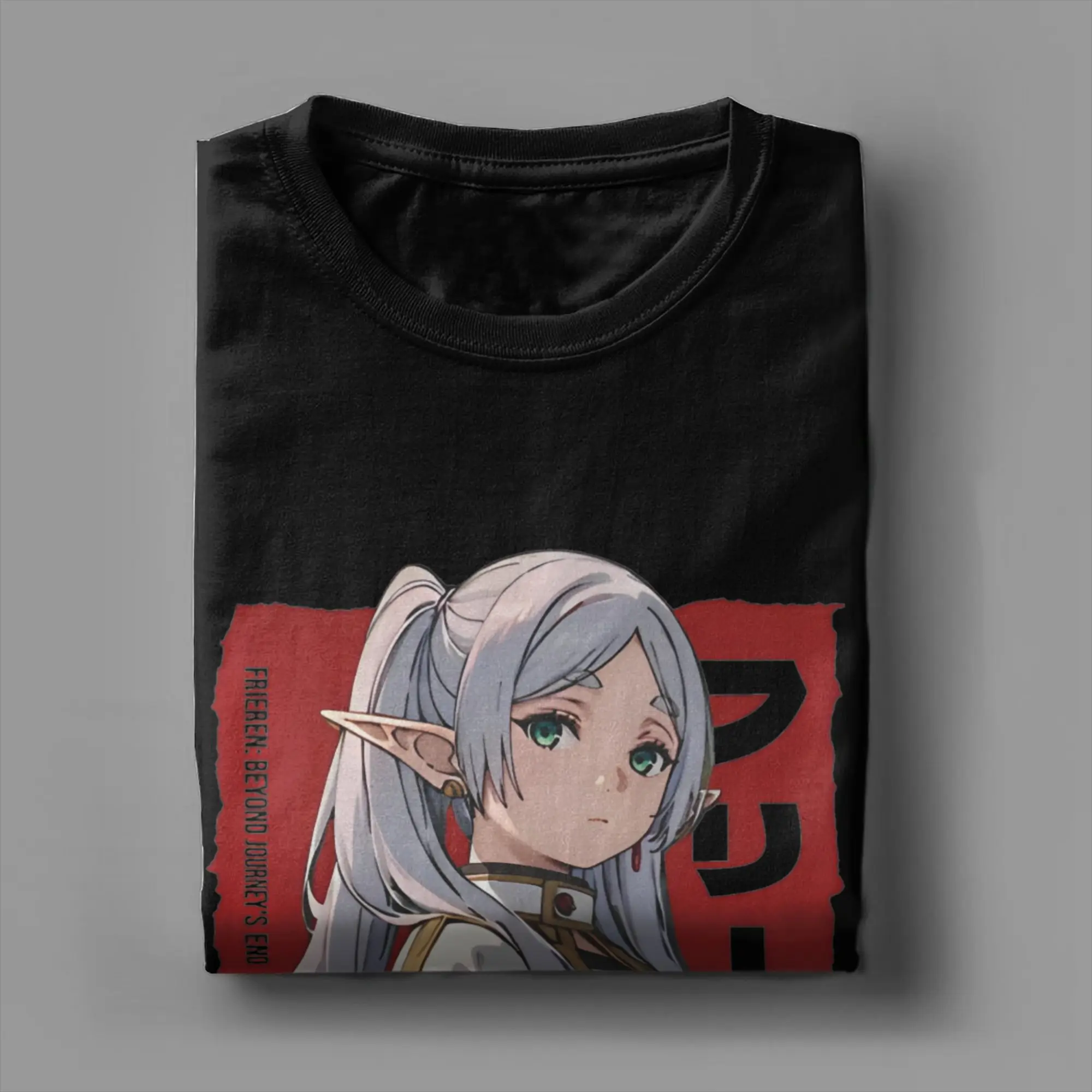 Novelty Anime Beyond Journey's End Japanese  T-Shirts Men Women's Pure Cotton T Shirts Sousou No Frieren Tees Graphic Clothing