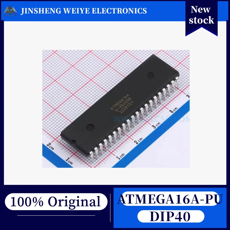 (5/50 pieces) ATMEGA16A-PU ATMEGA16A DIP40 8-bit AVR RISC 100% Original Brand New In Stock Chipset