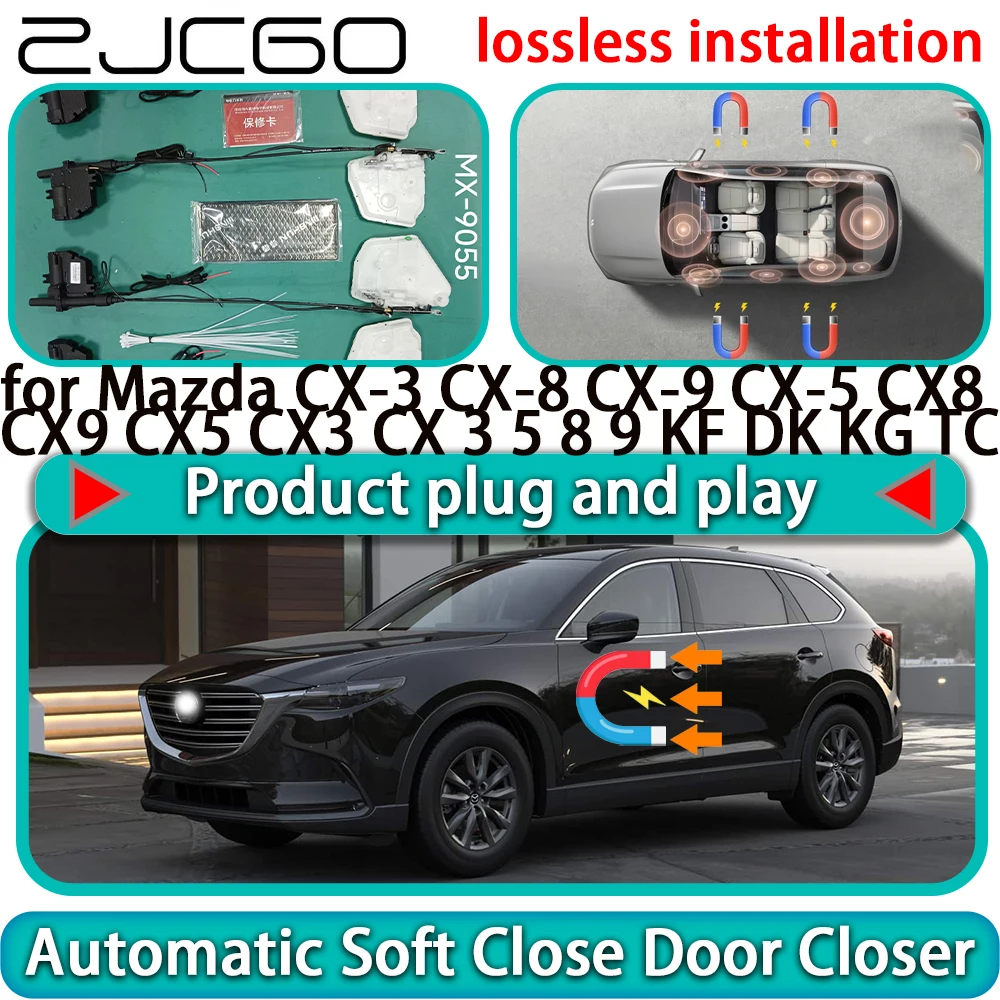 for Mazda CX-3 CX-8 CX-9 CX-5 CX8 CX9 CX5 CX3 CX 3 5 8 9 KF DK KG TC Soft Close Door Power Latch Door Catch Soft Closing Assist