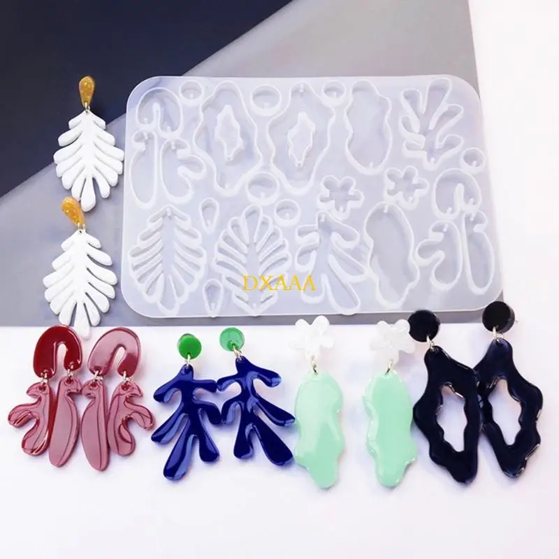 DXAA Irregular Earring Pendant Silicone Molds DIY Jewelry Epoxy Resin Mold Non-stick