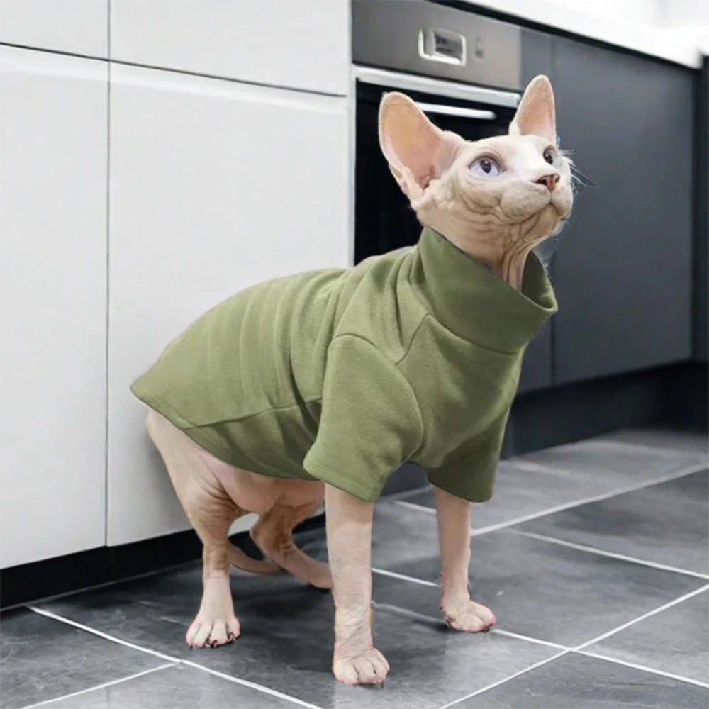 Sudadera con Capucha para Gatos, Otoño Invierno, Ropa para Mascotas, Gatos Sphynx, Maine Coon, Ragdoll, Pullovers, Camisetas