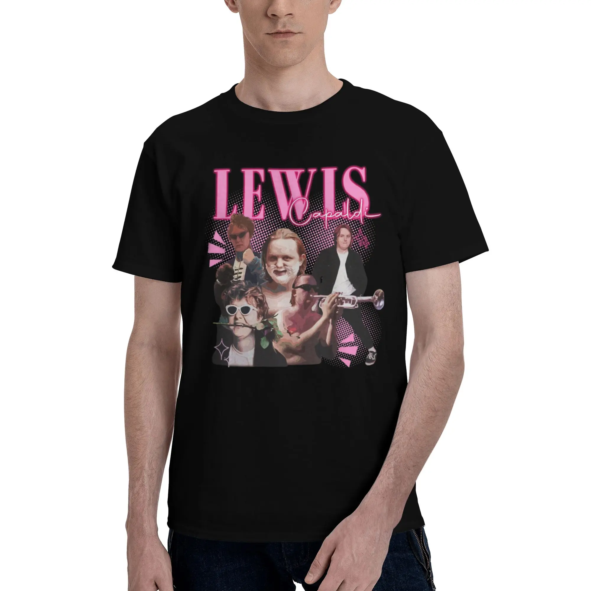 Lewis Capaldi Tour 2026 Printed T Shirts Men Women  100% Cotton  Tee Shirt Clothes