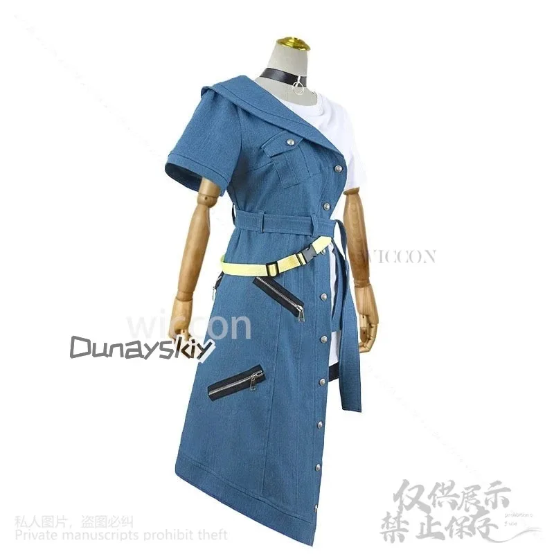 حلم CyAnime BanG! انها MyGO تأثيري رانا كانام زي كاوبوي تنورة موحدة فستان مثير شعر مستعار للفتيات امرأة هالوين مخصص #3