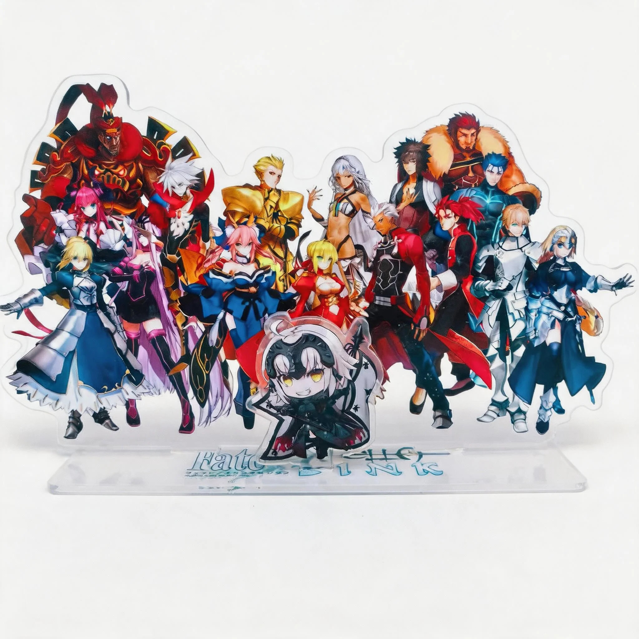 

BIG SIZE Fate EXTELLA LINK Jeanne Saber Elizabeth Nero Gilgamesh Gawain Iskandar Karna acrylic stand figure model cake topper