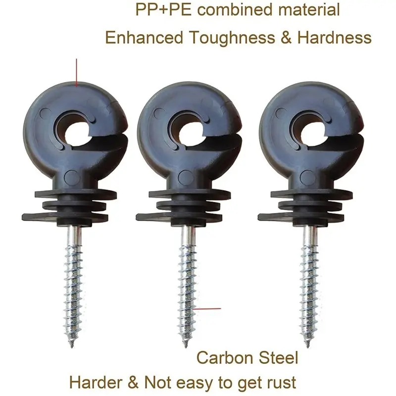 [HOT!A34R】 Electric Fence Insulator Nail Farm Fence Insulator Nails Insulated Fasteners For Farm Fencing Insulated Nail