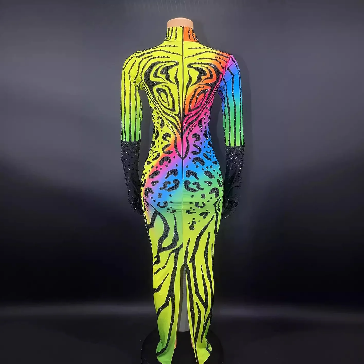 誕生日カラフルなパターンダイヤモンド長袖ウェディングドレス Vestidos デ フィエスタ Brillo ドレス フェスタ Luxo Vestidos Luxo パラ フェスタ