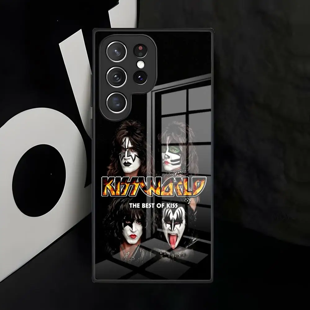 Kiss Band Phone Case For Samsung S26 S25 Edge S24 S23 S22 Ultra Plus Fe A57 A37 A17 A27 5G Glass Cover