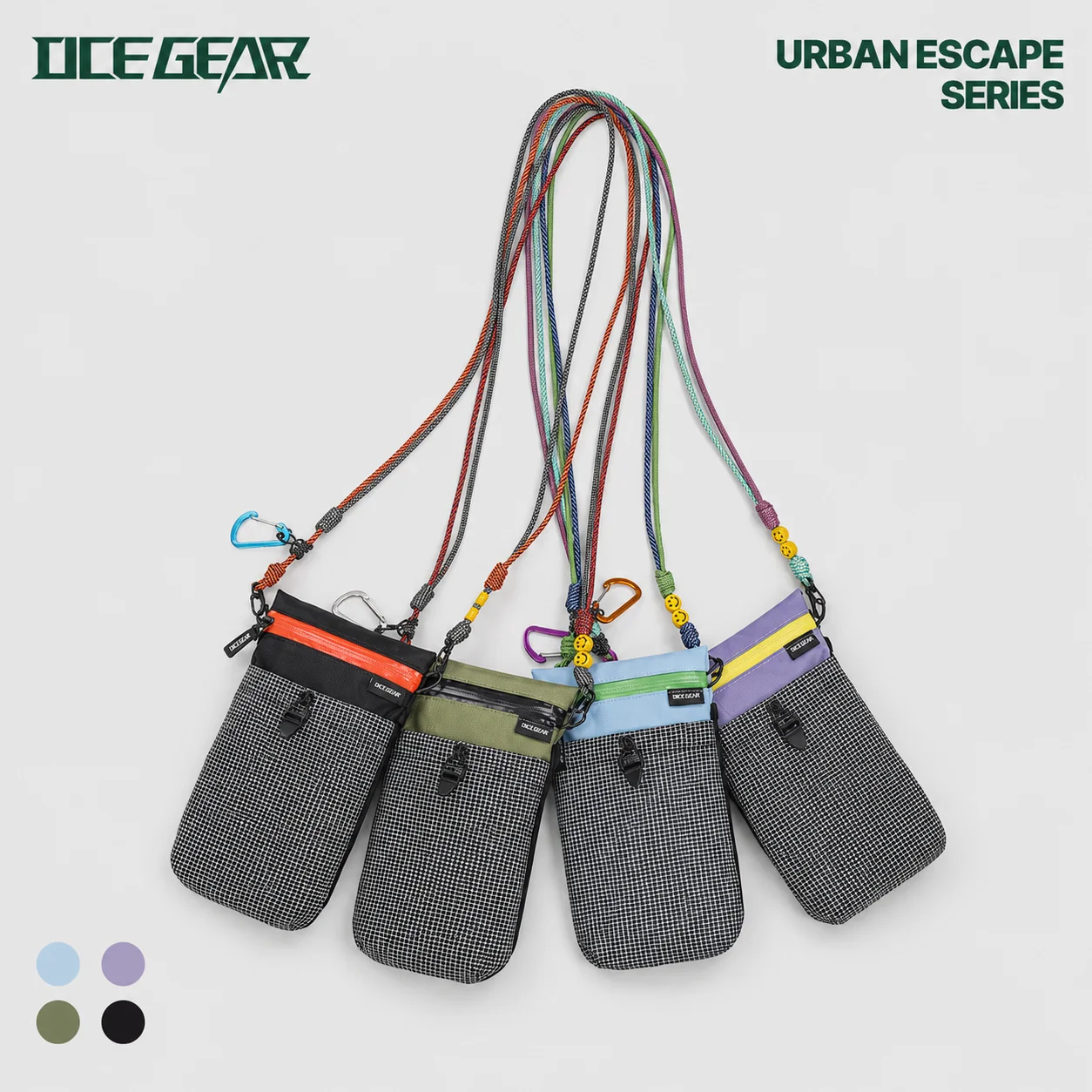 Dyneema Waterproof Phone Bag YKK Zipper Ultralight 75g Hiking Crossbody Pouch Anti-tear Shoulder Sacoche Bag for Men Women