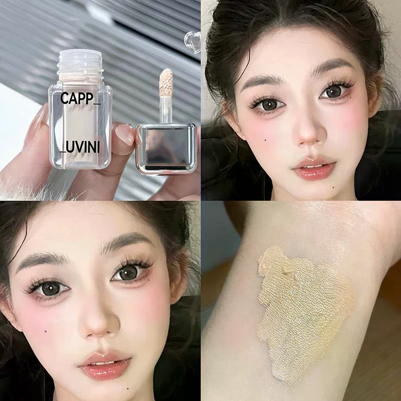Cappuvini Bright White Liquid Concealer Oil Control Full Coverage Pores Dark Circles Foundation Cream Facial Makeup Cosmetics