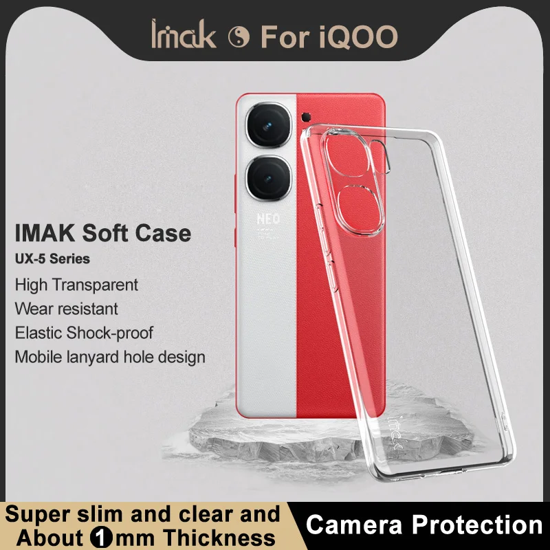 For Vivo iQOO Neo9S Pro Case IMAK Ultra Thin Soft Clear Back Cover Phone Cases Funda For Vivo iQOO Neo9S Pro