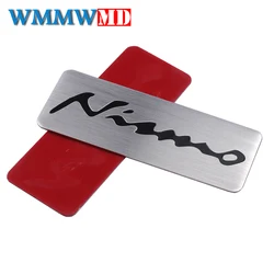 Car Styling 3D Aluminum Alloy NISMO Body Side Fender Trunk Badge Stickers For Nissan Nismo Tiida Teana GTR 350Z 370Z 240SX ECT