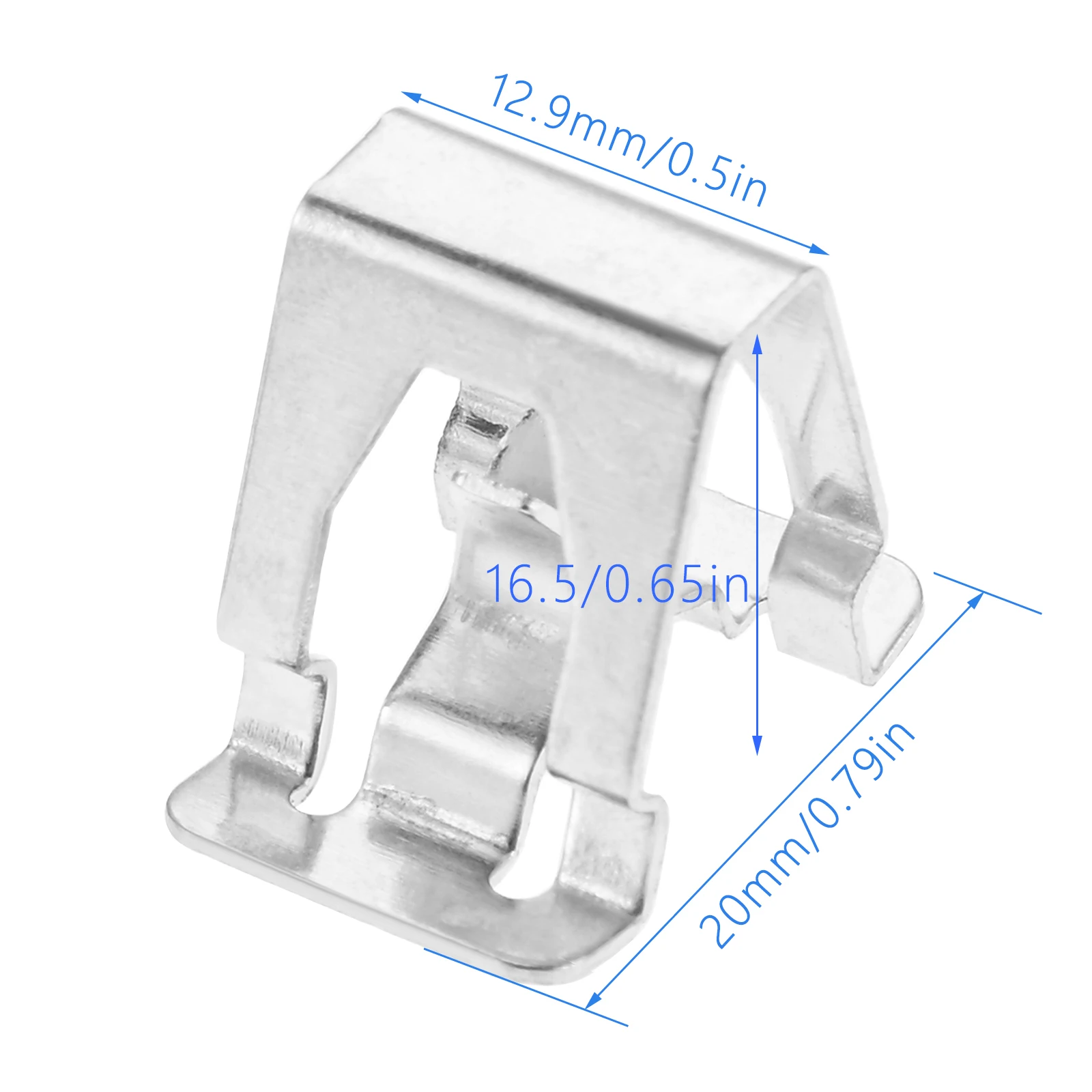 20pcs Siver Door Interior Panel Iron Steel Clip Fixed Buckle Clip Fit for Tesla Model3 ModelX ModelS ModelY Auto Fastener & Clip