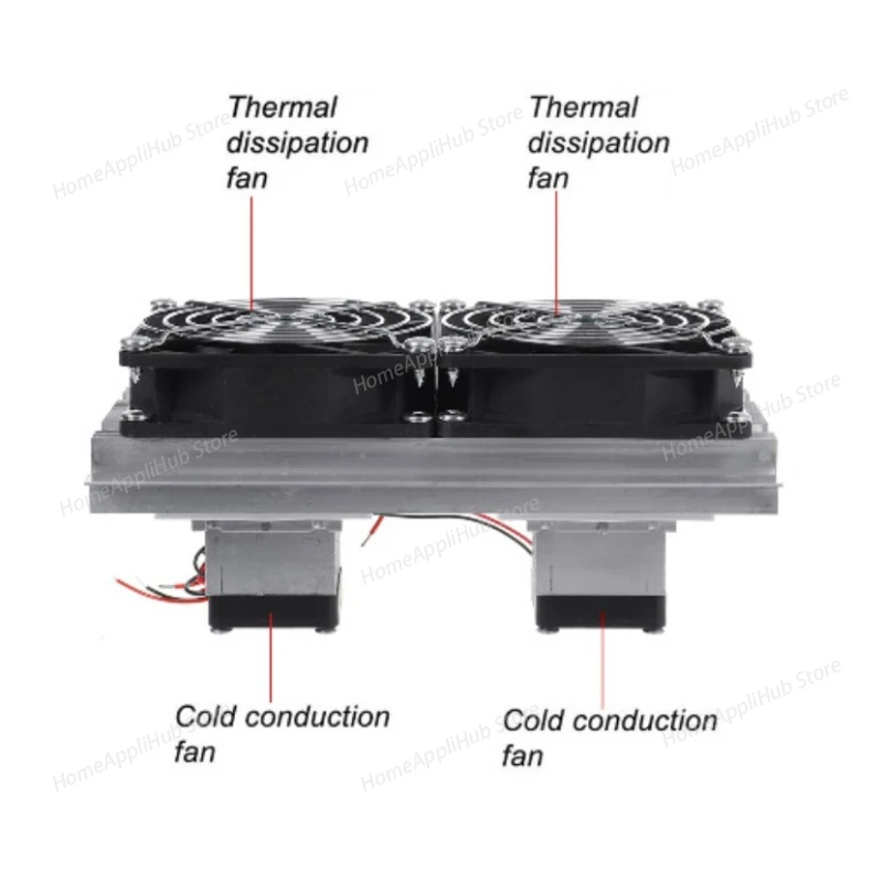

Готовый комплект полупроводникового охлаждающего модуля, 12 В, электронный охладитель, радиатор, небольшой модуль охлаждения холодильника для кондиционера