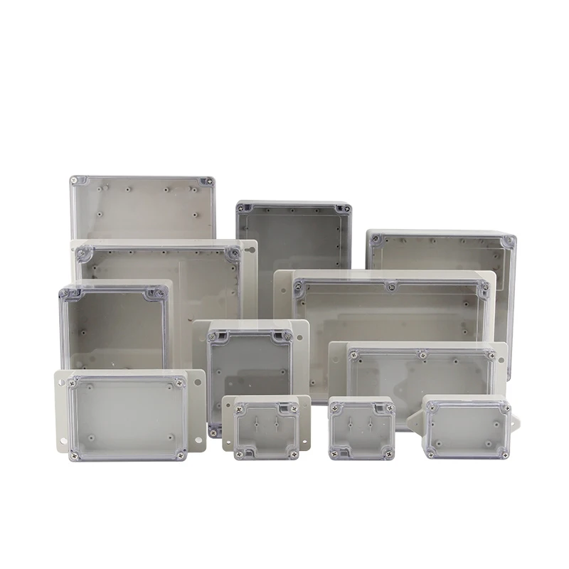 IP67 Plastic Transparent Box Waterproof Enclosure Electronic Project Outdoor Instrument Electrical Project Box Junction Housing