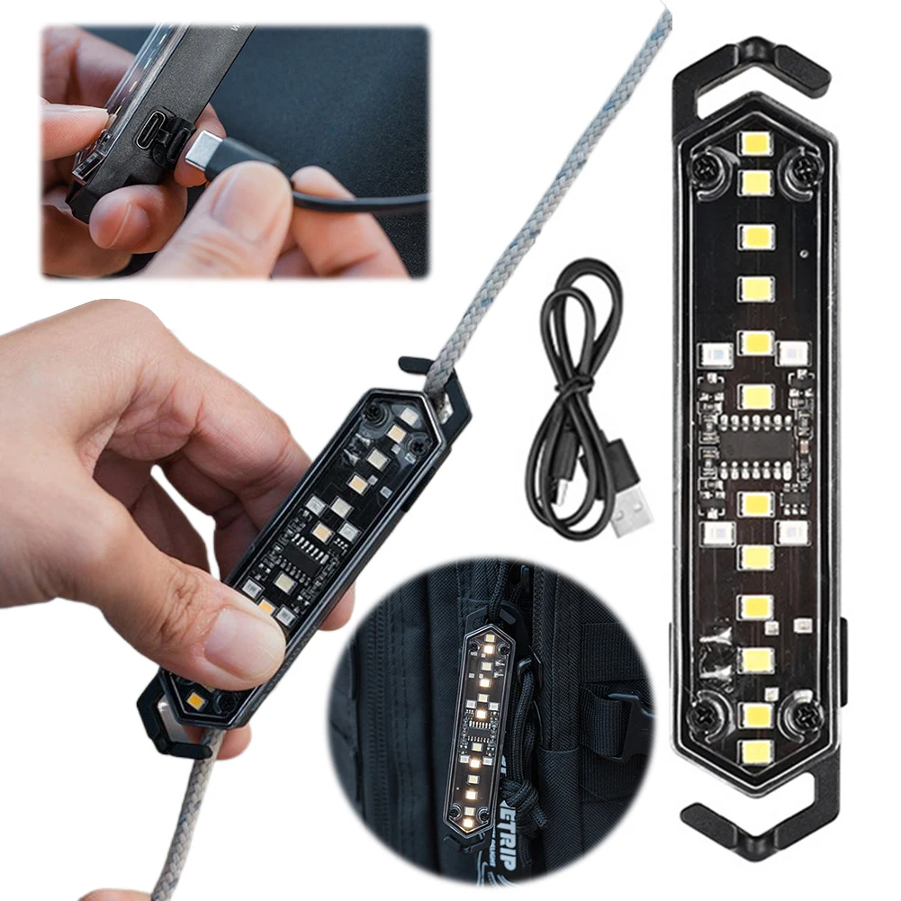 

Атмосферный светильник для палатки IPX4, водонепроницаемая гирлянда для палатки, бесступенчатое затемнение, декоративный светильник для ветровой веревки для кемпинга, пикника на открытом воздухе