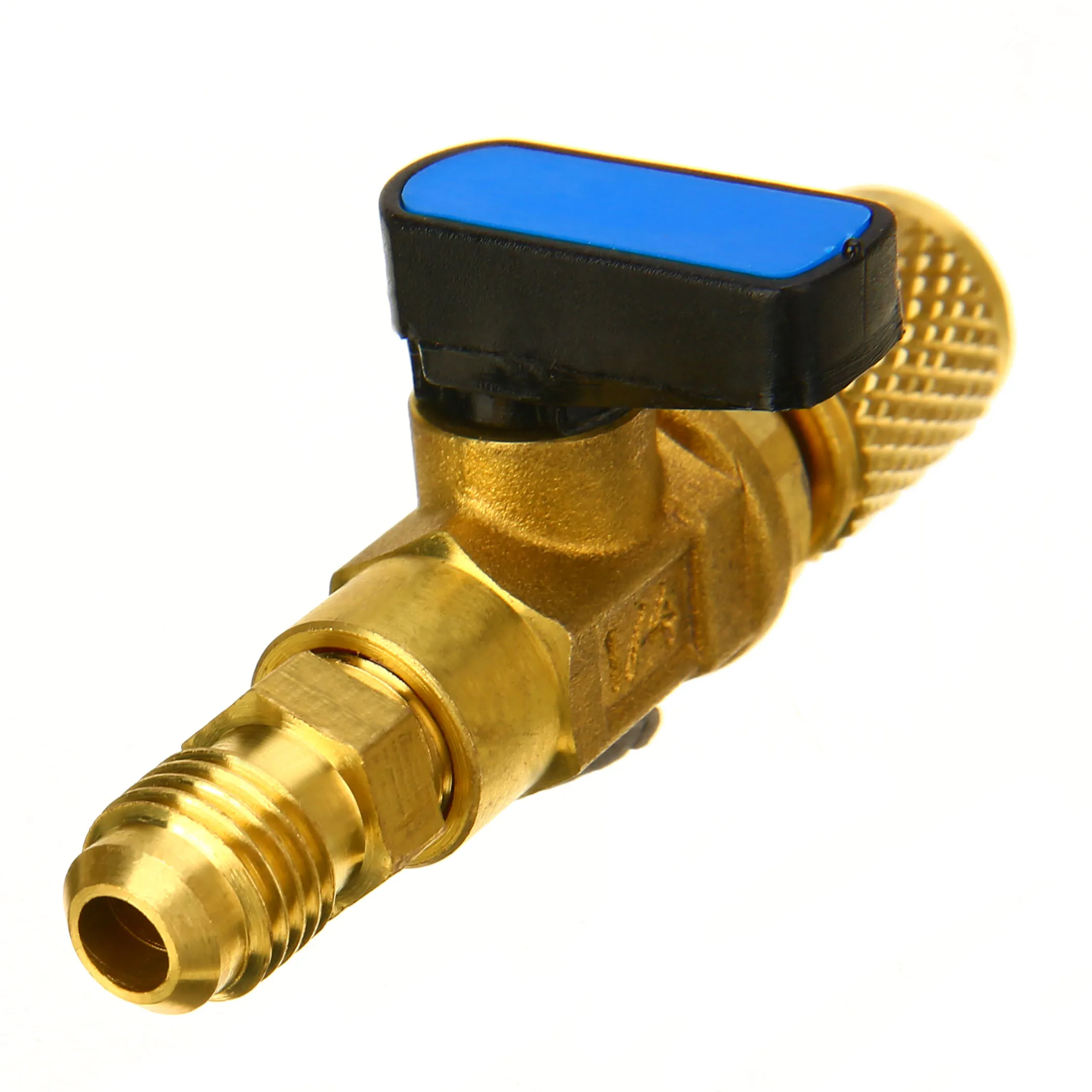 

High Quality 1PC HVAC A/C Straight SHUT-OFF Ball Valve Adapter Tool For R410a R134a 1/4" Auto Air Condition Refrigeration Tools