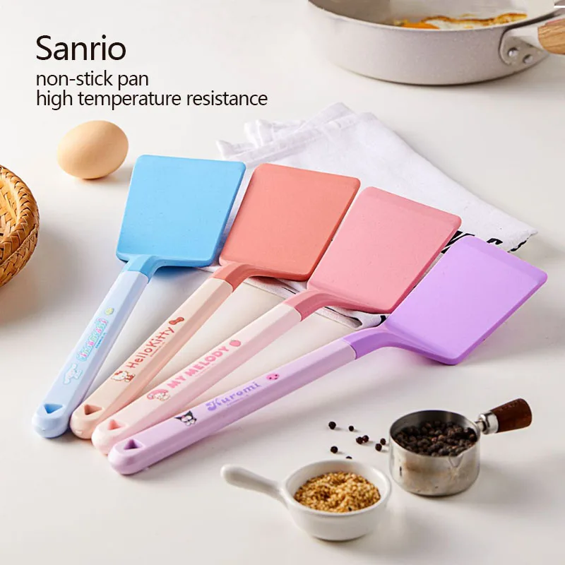 Hello Kitty Cinnamoroll Silica Gel Spatula Non-Stick Pan High Temperature Resistance Sanrio Kuromi Cute Cartoon Cooking Spatula