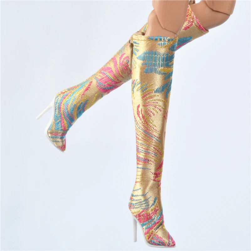 Doll toy Long shoes high quality fit for your FR2 FR6.0 Nuface boots Mirror matte true zipper F6