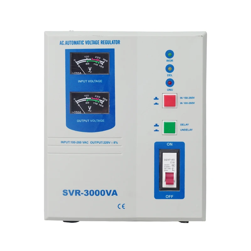 

Industrial Wide Input Range Single Phase AVR 5KVA 220V for Home Appliances Office Shops in Low Voltage Areas