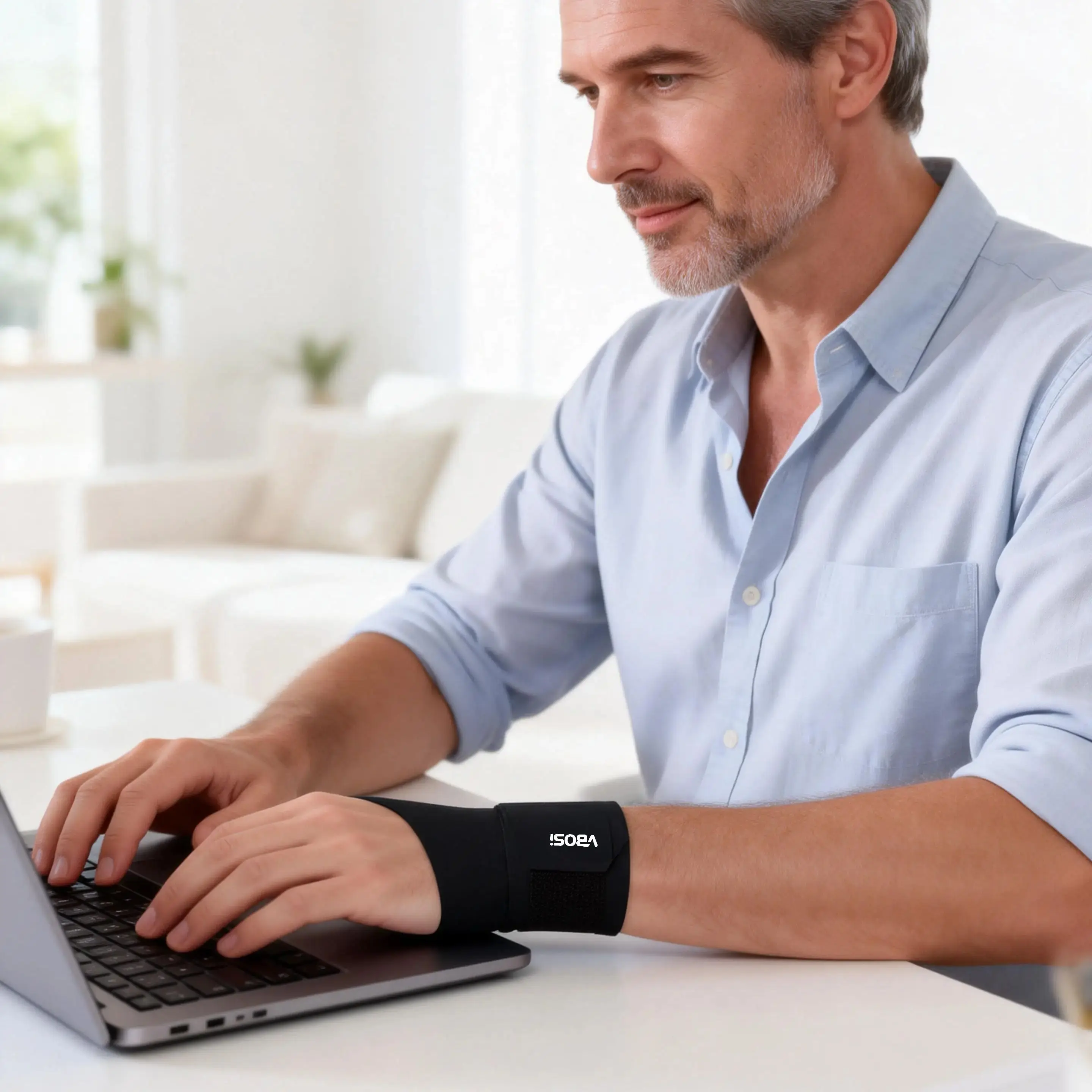 

VBOSi 1 Piece Lightweight Elastic Adjustable Wrist Wraps Bands for Men Women