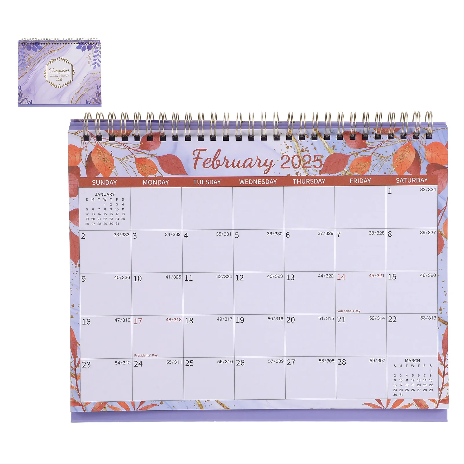 

12 Months Desk Calendar 2025 Standing Flip Desktop Planner For Home School Office Yearly Agenda Calendar