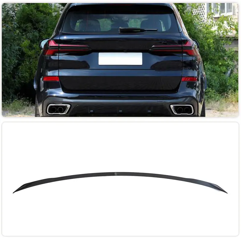 

Car Rear Trunk Middle Spoiler Wings For BMW X5 G05 LCI M Sport 2024 ABS Gloss Black Racing Rear Boot Lid Wing Lip Body Kits