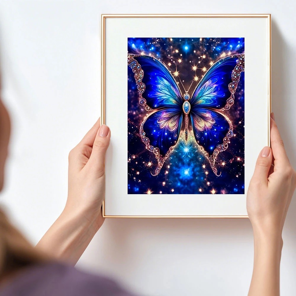 New Arrivals 2026 Diamond Painting Blue Butterfly Diamond Mo