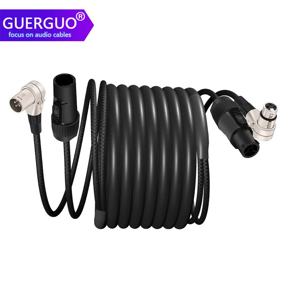 3Pin Powercon XLR Combo Cable,Power con DMX Compatible Combi Extension Cables for Stage Lighting LED Screen