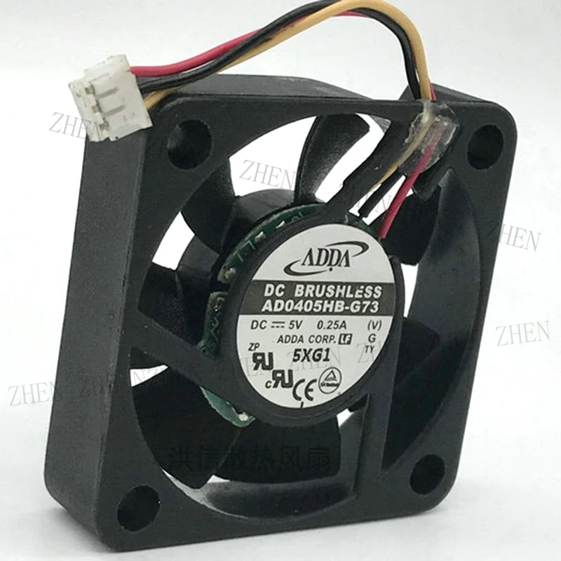 S New for ADDA AD0405HB-G73 5V 0.25A 3pin Cooling Fan#QW