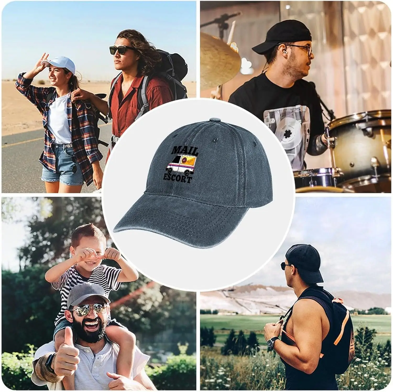 قبعة للرجال والنساء للجنسين قبعات البيسبول للشمس قابلة للتعديل بلغت ذروتها كاوبوي للجولف أبي قبعة سائق الشاحنة في الهواء الطلق