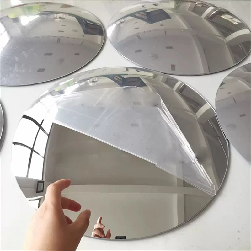 10-30cm Acrylic Parabolic Mirror Decoration Concave Mirror Focusing Anti-UV Concave Lens Reflection Optical Research Mirror