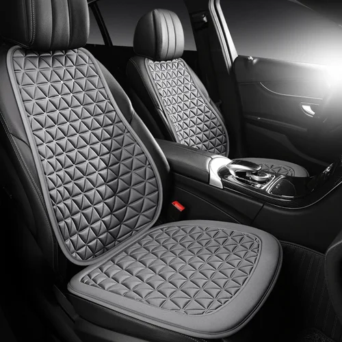 Imagen 1 del producto Funda de asiento de coche de tela transpirable, funda de masaje de cadera convexa Triangular cóncava 3D, cojín General para asiento de coche con cojín de respaldo