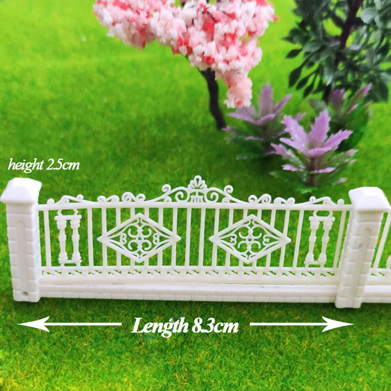 1:100 scale Fence Model Building Fence for Garden Home Guardrail Decora DIY handmade Fence Wall Train Railway Model landscape