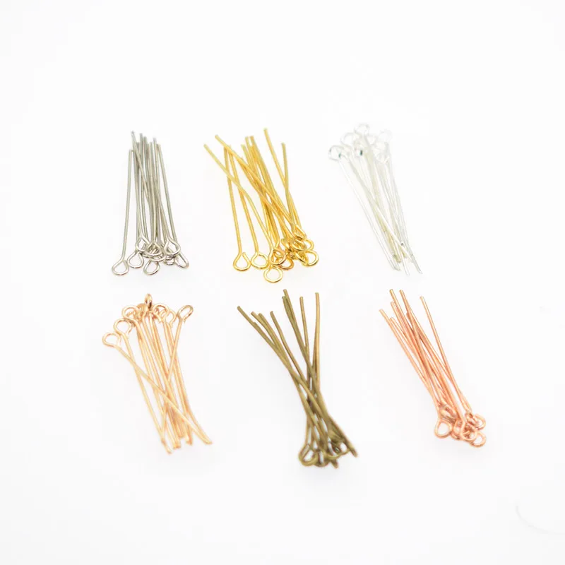 

16-70MM Eye Head Pins Classic 7 Colors Plated For Jewelry Findings Making DIY Supplies