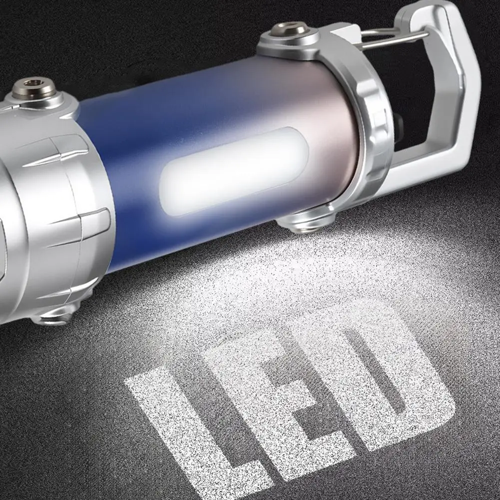 High Power COB LED Keychain Light Portable Rechargeable Hanging Flashlight For Outdoor Camping Waterproof Lantern Pocket Lamp