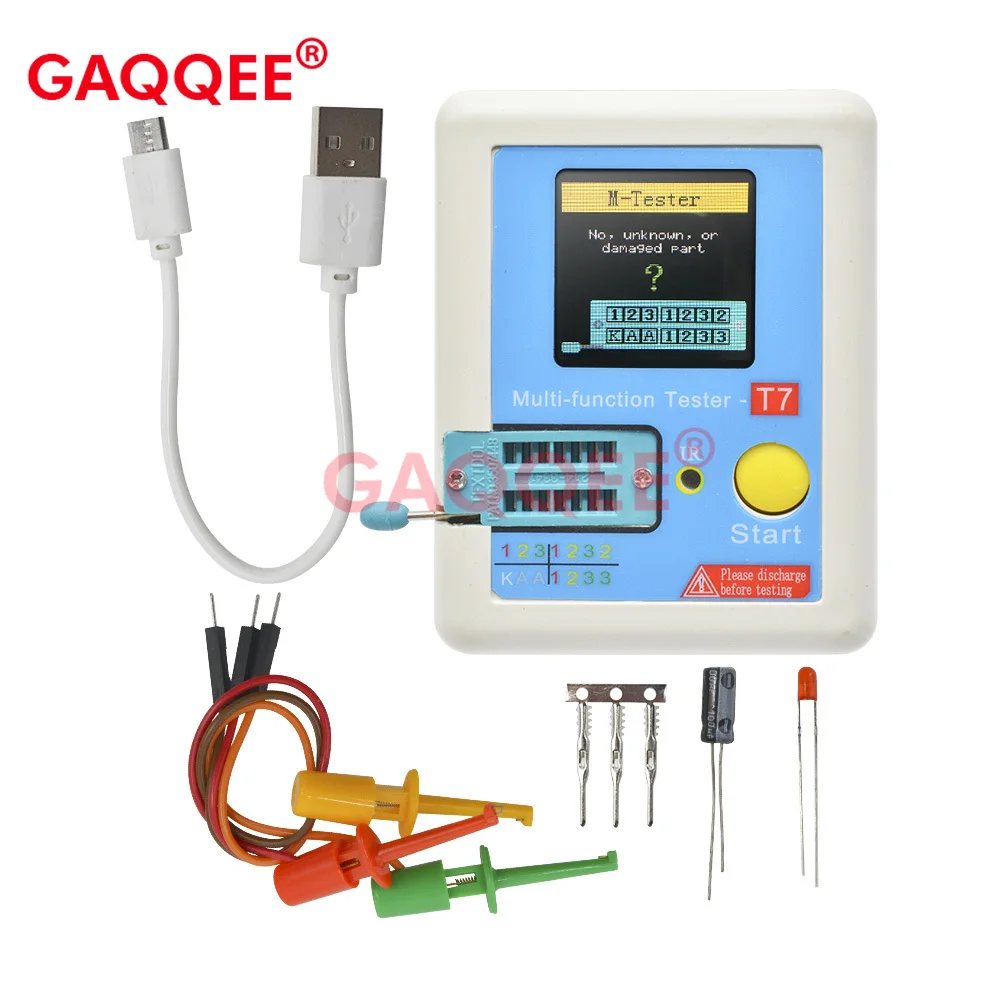 Imagem -02 - Verificador do Transistor da Elevada Precisão Diodo Triode Capacitância Esr Mos Pnp Npn Lcr Mosfet Tft Tc-t7-h Tcr-t7 Lcr-tc1 Teste do Painel Lcd