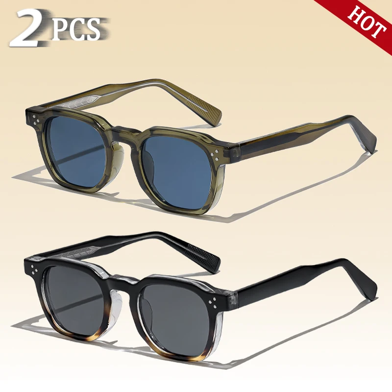 CATERSIDE, nuevas gafas de sol Retro Punk para hombre, gafas cuadradas de diseño personalizado, gafas de fiesta a la moda para mujer, regalo de