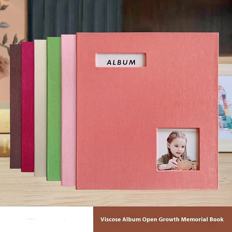 40-Page Self-Adhesive Photo Album 10-Inch Scrapbook with Laminated Cover for Preserving Cherished Memories Photocard Holder